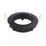 Portafaretto LED da Incasso orientabile Rotondo GU10 Colore Nero Opaco VT-779 8955