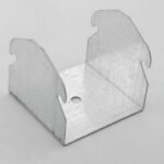 CAVALIERE ALTO CON FORO PER PROFILI A "C" CON BORDO ARROTONDATO 50MM