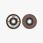 DISCO LAMELLARE GRANDINETTI GRANA AL CORINDONE CON SUPPORTO IN NYLON BLU PER MATERIALI FERROSI, PLASTICA E LEGNO