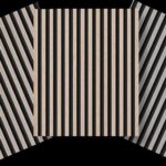 PANNELLO DECORATIVO FONOASSORBENTE A DOGHE MISURE 60X240X15MM DI SPESSORE