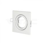 Portafaretto LED da Incasso Orientabile Quadrato GU10 Colore Bianco Opaco