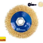 SPAZZOLA CIRCOLARE CONICA ACCIAIO M14X100MM