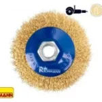 SPAZZOLA CIRCOLARE CONICA ACCIAIO M14X100MM