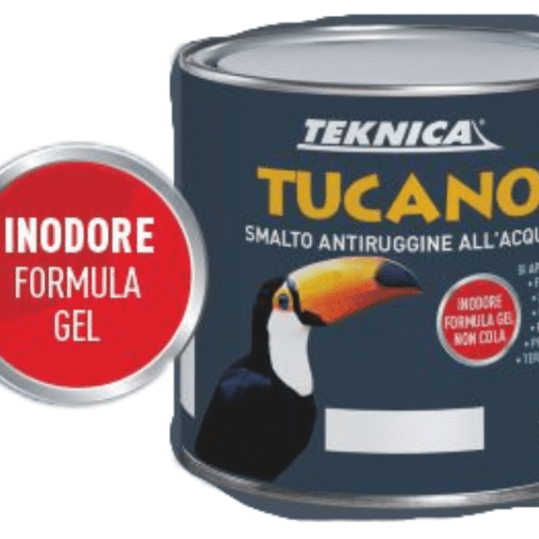 Smalto All’Acqua Antiruggine e fondo "Tucano" - 0,750ML