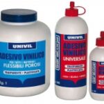 Univil Adesivo vinilico per tutti materiali flessibili porosi.