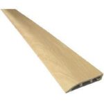 BATTISCOPA SIMIL-LEGNO PASSACAVO MT.2 ACERO PERO