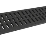 GRIGLIA NERA IN POLIPROPILENE PEDONABILE PER CANALETTA MODELLO NOR CM.100X13