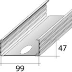 MONTANTE 100MM PARETE