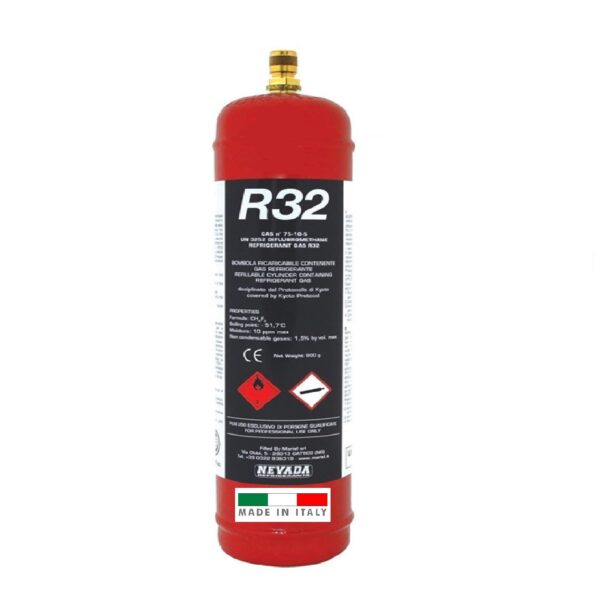 Gas r32 refrigerante ricarica per condizionatori climatizzatori 800gr
