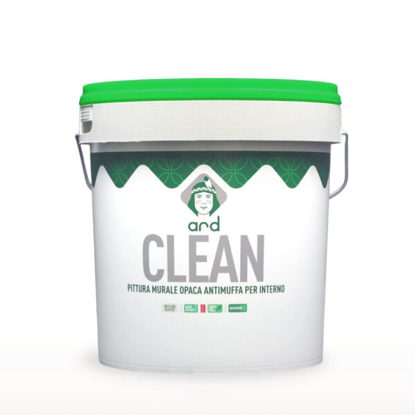 Pittura murale opaca antimuffa per interno Clean 4.lt